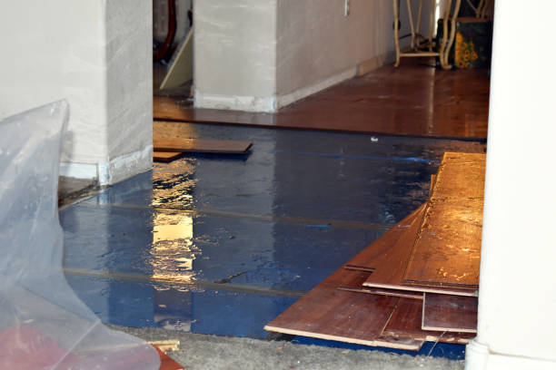 Professional Water Damage Restoration technician working in Centerville, UT
